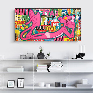 Playful and Stylish - Pink Panther Poster Art-Pink Panther Art