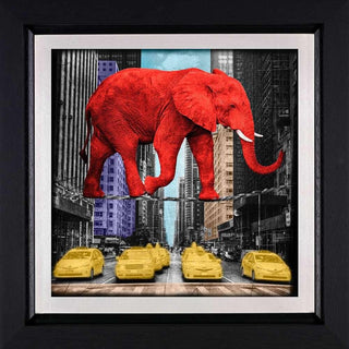 Pop Art Animal Canvas Painting - Elephant and Rhino Wall Art-Wall Posters