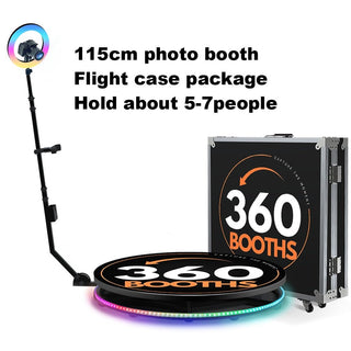 Portable 360 Photo Booth Automatic For Video Events-Lamps
