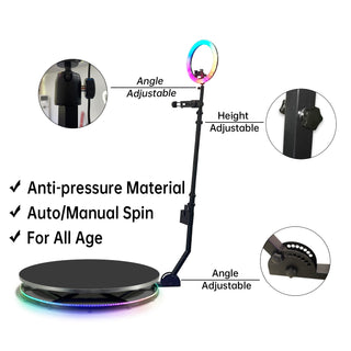Portable 360 Photo Booth Automatic For Video Events-Lamps