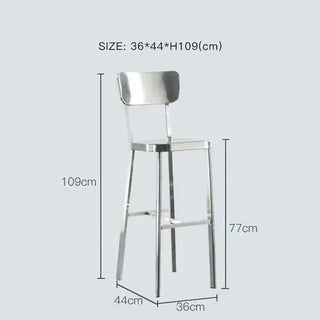 Premium Stainless Steel Bar Stool – Sleek & Durable-Bar Stools