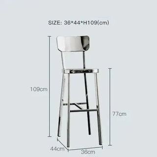 Premium Stainless Steel Bar Stool – Sleek & Durable-Bar Stools