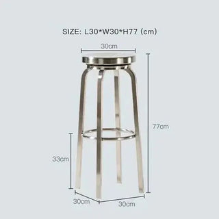 Premium Stainless Steel Bar Stool – Sleek & Durable-Bar Stools