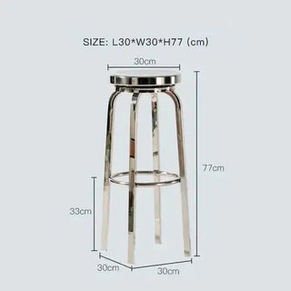 Premium Stainless Steel Bar Stool – Sleek & Durable-Bar Stools