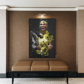Rafael Nadal Tennis Legend Canvas Wall Art - Famous Sports Decor-Tennis Wall Art