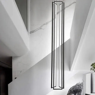 Rectangular Pendants Staircase Chandelier Lighting-Staircase Chandeliers