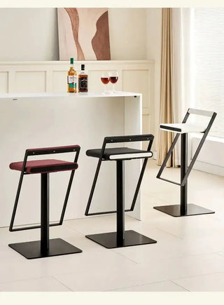 Relaxing Swivel Adjustable Height Bar Chair – Comfort Meets Modern Functionality-Bar Stools