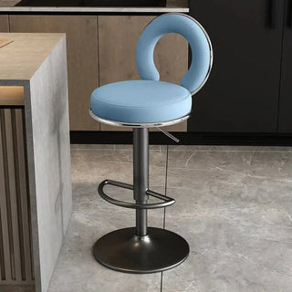Relaxing Swivel Altos Metal Backrest Bar Stools-Bar Stools