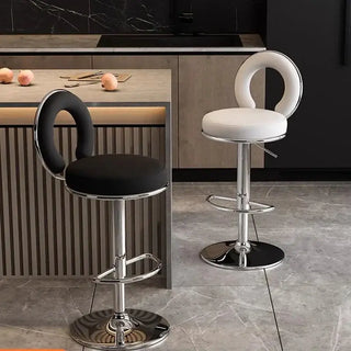 Relaxing Swivel Altos Metal Backrest Bar Stools-Bar Stools