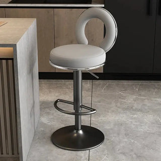 Relaxing Swivel Altos Metal Backrest Bar Stools-Bar Stools