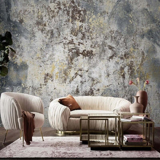 Retro Brick Wall Grey Cement Wallpaper for Home Wall Decor-Geometric Shapes Wallpaper