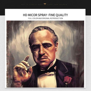 Retro Godfather Movie Poster - Canvas Print for Living Room Decor-GodFather Art