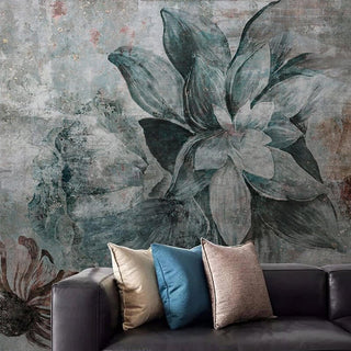 Retro Leafs Wallpaper Murals - Premium Design-Flower & Leaf Wallpaper