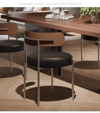 Retro Solid Wood Antique Walnut Dining Table Set – Timeless Craftsmanship-Dining Tables