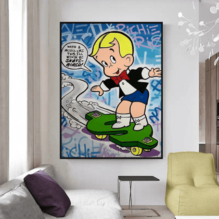 Richie Canvas Wall Art: Enhance Your Space Money Skating-Wall Posters