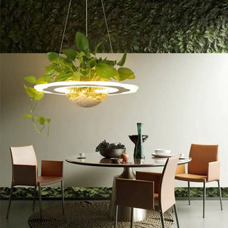 Ring Plant Pendant Lustre Planet Light-Pendant Lights