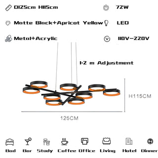 Rings Chandelier - Discover Elegant Lighting Options-Chandeliers