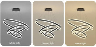 Rings LED Staircase Chandelier: Unparalleled Elegance-Staircase Chandeliers