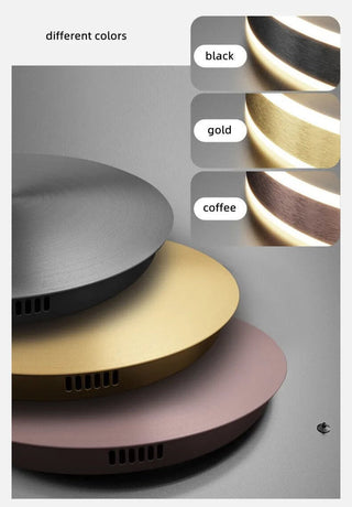 Rings LED Staircase Chandelier: Unparalleled Elegance-Staircase Chandeliers