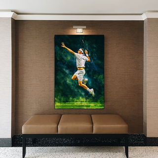 Roger Federer Canvas Wall Art - Legendary Sports Decor-Tennis Wall Art