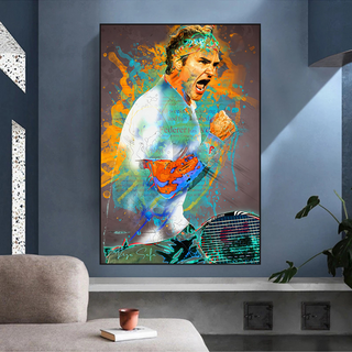 Roger Federer Tennis Legend Canvas Wall Art-Tennis Wall Art