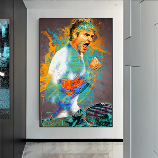 Roger Federer Tennis Legend Canvas Wall Art-Tennis Wall Art