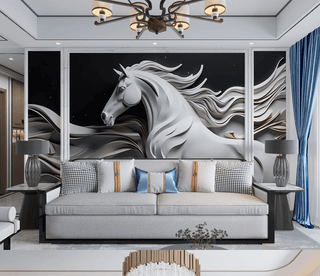 Royal Horse Wallpaper Murals-Geometric Shapes Wallpaper