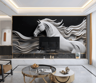 Royal Horse Wallpaper Murals-Geometric Shapes Wallpaper