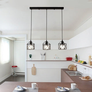 Rustic Industrial Pendant Light Hangings-Kitchen Island