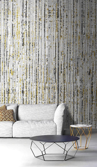 Rustic Linear Bars Wallpaper Mural-Geometric Shapes Wallpaper