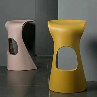 S-Shaped Art Bar Chair – Sculptural Style Meets Elevated Comfort-Bar Stools