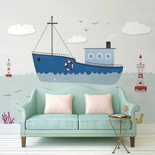 Sailing Nursery Wallpaper: Create an Adventurous Nursery-Kids Room Wallpaper