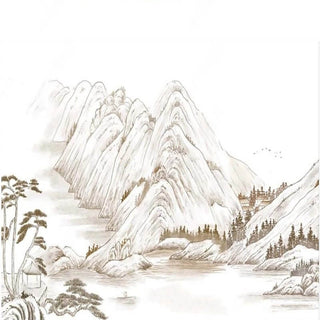 Scandi Mountains Wallpaper: Transform Your Space-Mountain Wallpaper