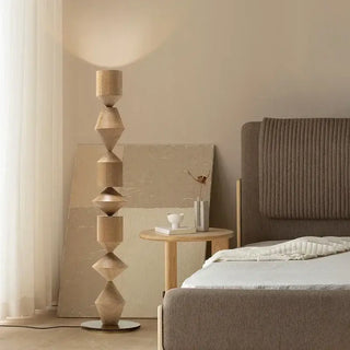 Scandinavian Retro Floor Lamp – Wedge Base, Ambient Lighting for Foyer-Lamps