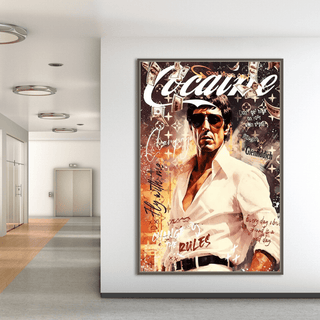 Scarface Canvas Wall Art: Change the rules the Iconic Film-GodFather Art