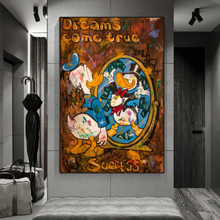 Scrooge McDuck Dreams Come True Millionaire Wall Art Poster-Scrooge Art