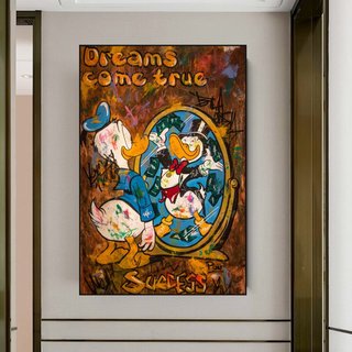 Scrooge McDuck Dreams Come True Millionaire Wall Art Poster-Scrooge Art