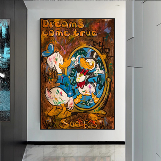 Scrooge McDuck Dreams Come True Millionaire Wall Art Poster-Scrooge Art