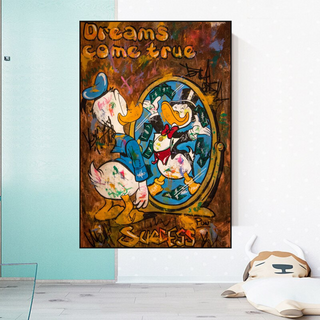 Scrooge McDuck Dreams Come True Millionaire Wall Art Poster-Scrooge Art