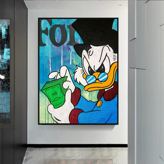 Scrooge McDuck Forbes Canvas Wall Art-Scrooge Art