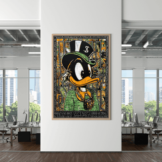 Scrooge McDuck Money Maker Millionaire Canvas Wall Art-Scrooge Art