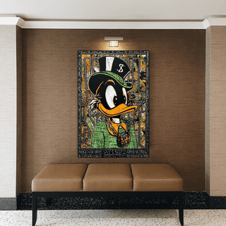 Scrooge McDuck Money Maker Millionaire Canvas Wall Art-Scrooge Art