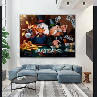Scrooge McDuck Poker Legends: Mr Monopoly Wall Art-Scrooge Art