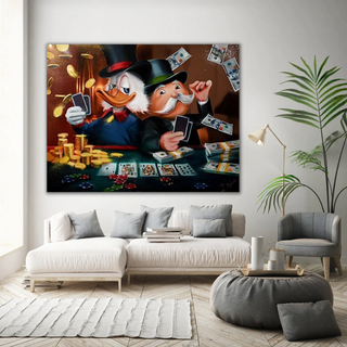 Scrooge McDuck Poker Legends: Mr Monopoly Wall Art-Scrooge Art