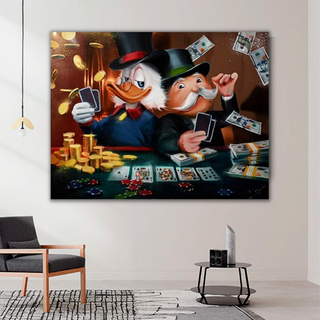 Scrooge McDuck Poker Legends: Mr Monopoly Wall Art-Scrooge Art