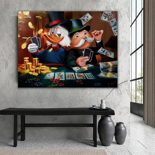 Scrooge McDuck Poker Legends: Mr Monopoly Wall Art-Scrooge Art