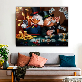 Scrooge McDuck Poker Legends: Mr Monopoly Wall Art-Scrooge Art