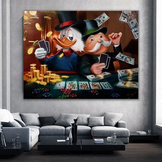 Scrooge McDuck Poker Legends: Mr Monopoly Wall Art-Scrooge Art