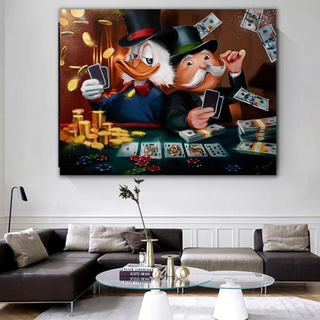 Scrooge McDuck Poker Legends: Mr Monopoly Wall Art-Scrooge Art