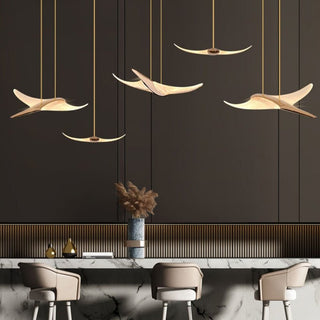 Seagull Bird Light Staircase Chandelier – Elegant LED Pendant with Artistic Design-Staircase Chandeliers